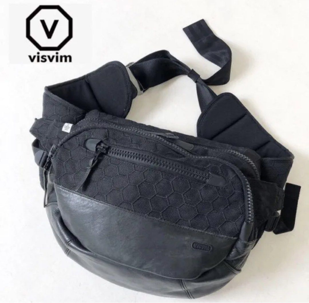 Visvim Ballistic Lumbar 8L Hexagon Black Bag, Luxury, Bags Visvim Ballistic Lumbar 8L Hexagon Black Bag, Luxury, Bags