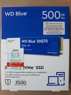 Western Digital Blue M.2 NVME SSD 500gb