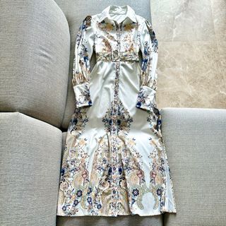 White Shirt Long Maxi Dress with belt / 2 ways / gown outer court