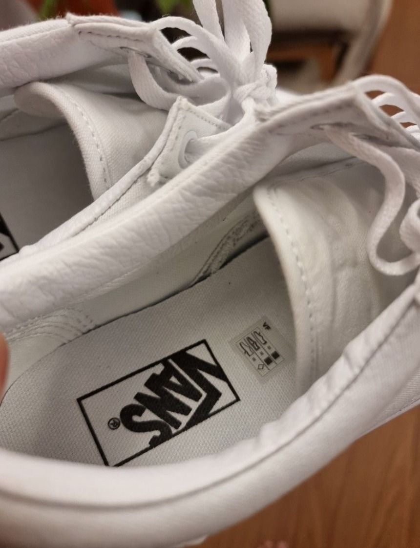 White Vans Size 9.5