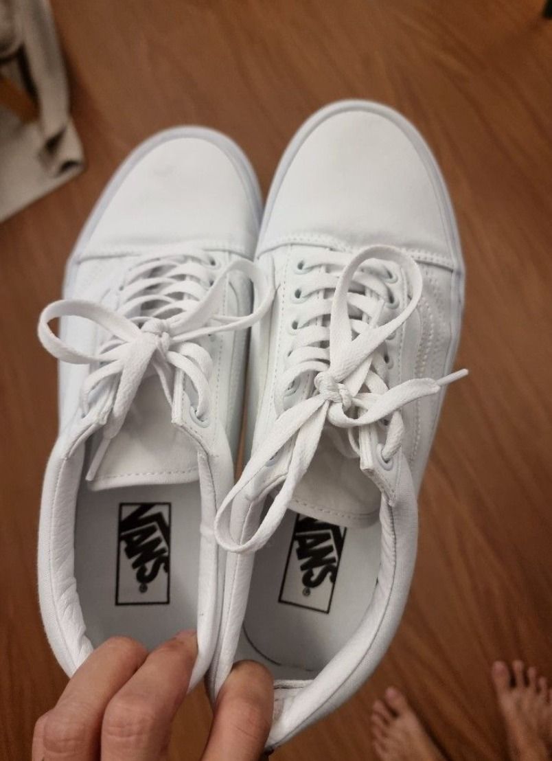 White Vans Size 9.5