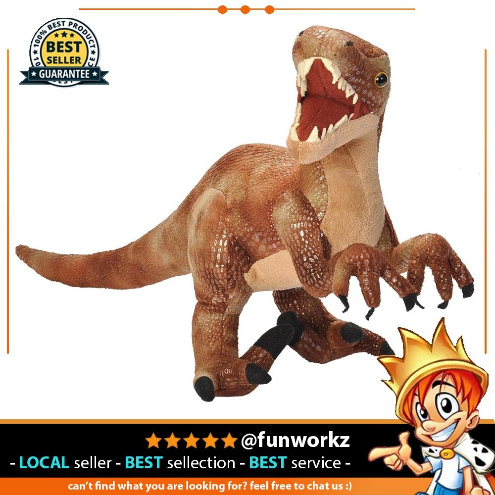 Wild Republic Velociraptor Plush Dinosaur Stuffed Animal Plush Toy Gifts for Kids Dinosauria 17 Inches Hobbies Toys Toys Games on Carousell