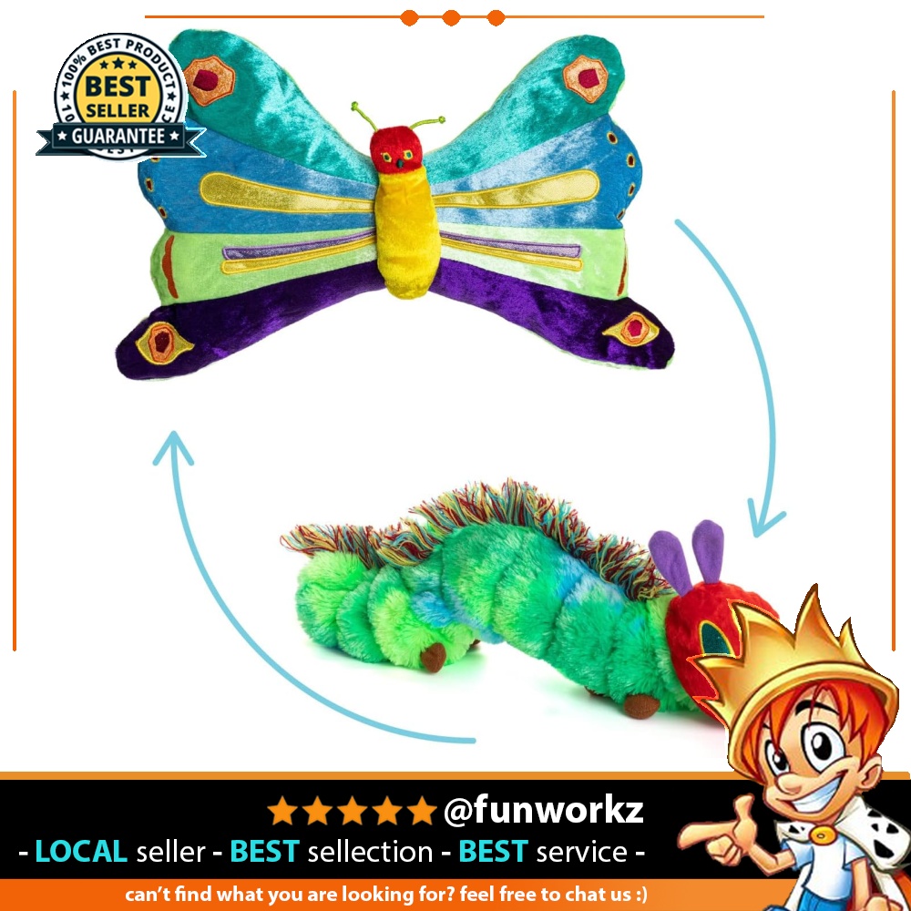 Very hungry caterpillar & deals butterfly reversible plush toy