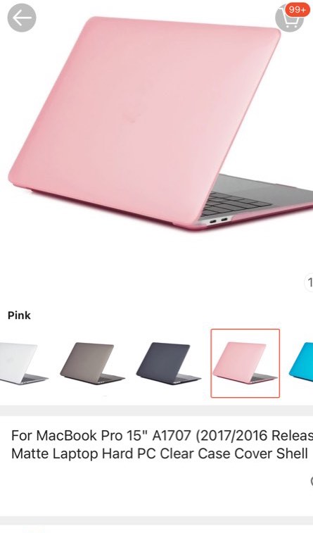 Clear macbook store pro case 2017