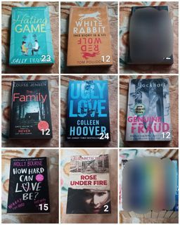 WTS Preloved New Used English Malay Novel Book Horror Thriller Romance Education Fantasy Dark Academia Mystery Crime Young Adult Drama Colleen Hoover Paula Hawkins Jennifer Niven