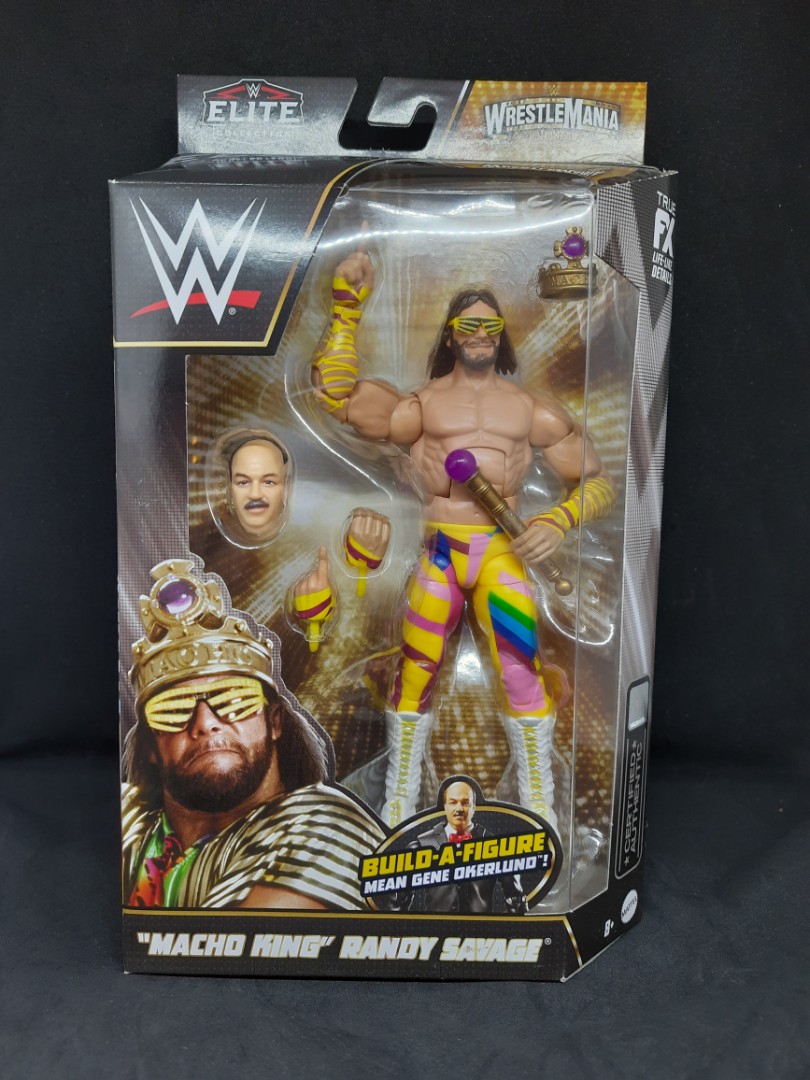 Mattel WWE Elite Macho Man Randy Savage Wrestlemania 39 Wrestling Figure  WWF 6”