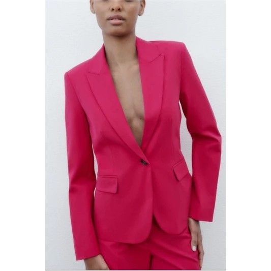Blazer discount fushia zara