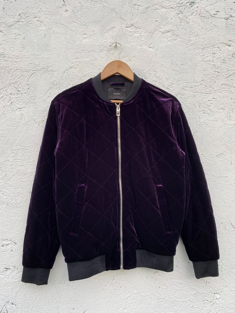 Zara Velvet Bomber Jacket