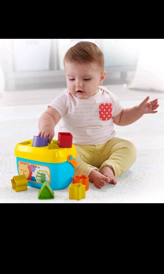 Fisher Price Brilliant Basics Baby First Blocks Building Sorting Toys for Baby Infant Newborn Kids