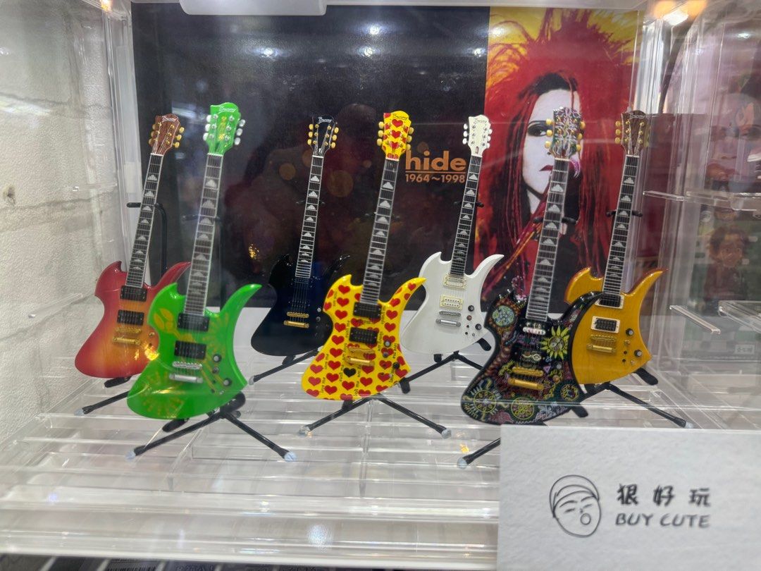 ミュージシャン XJAPAN hide Guitar Collection hide X JAPAN mobile strap guitar collection 2 complete set