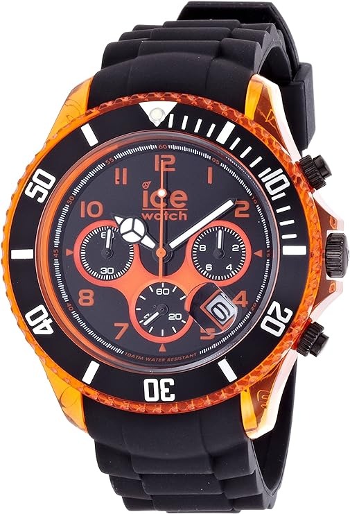 兩折出售全新Ice-Watch Chrono Electrik Black Orange Big Big