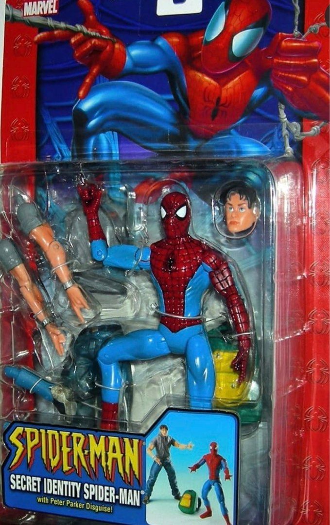 Toys Biz Marvel Legends Secret Identity Spider Man DC SHF