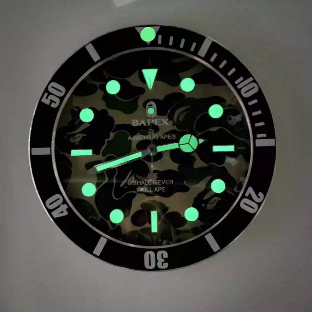 A Bathing Ape BApe Camo Wall Clock, Furniture & Home Living