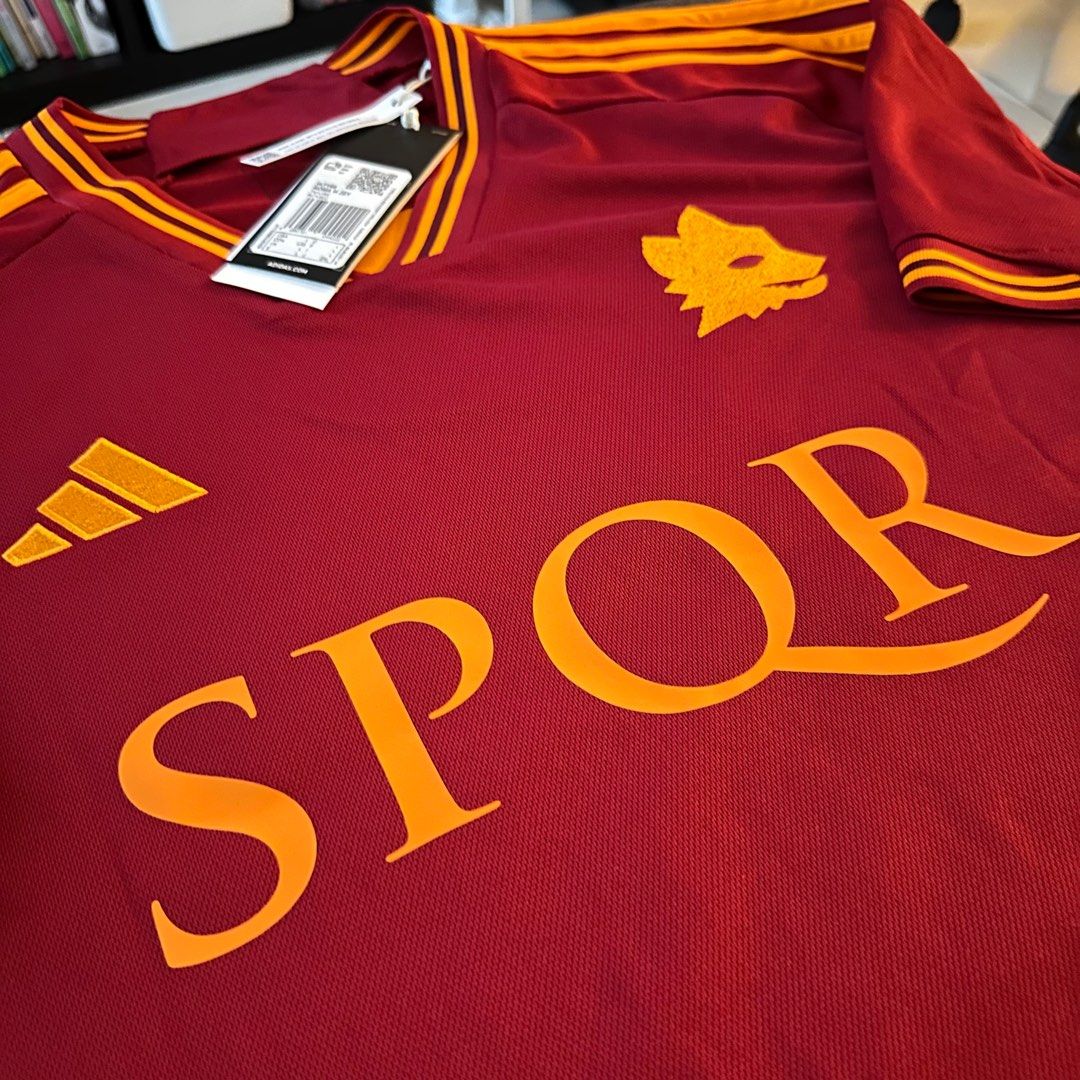 Adidas AS Roma 23/24 Home Dybala SPQR, Men's Fashion, Activewear on  Carousell