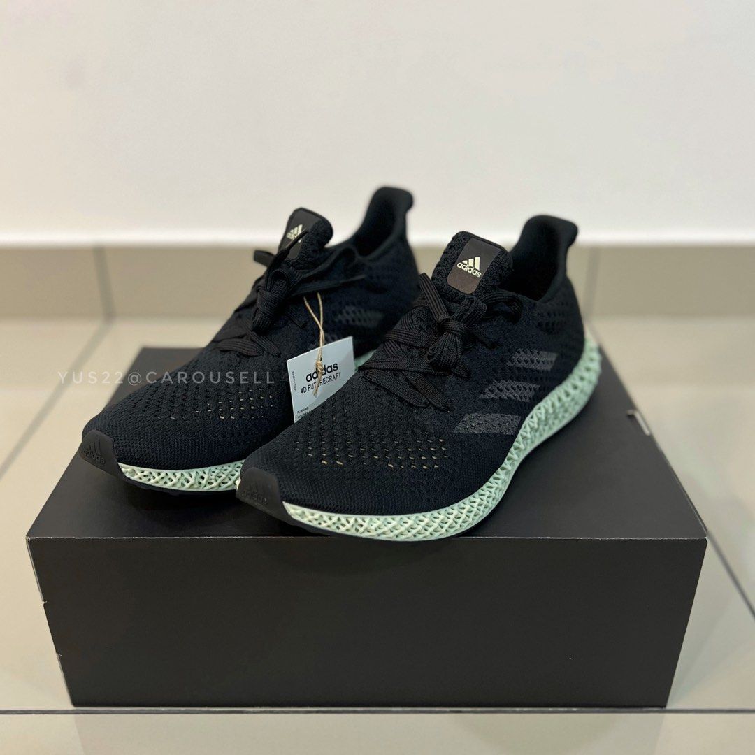 adidas gazelle silver green womens Adidas Mens 4D Futurecraft 'Core Black'