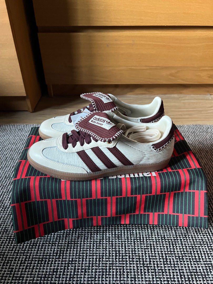 Adidas Samba Wales Bonner Pony Tonal Cream Burgundy Men s Fashion