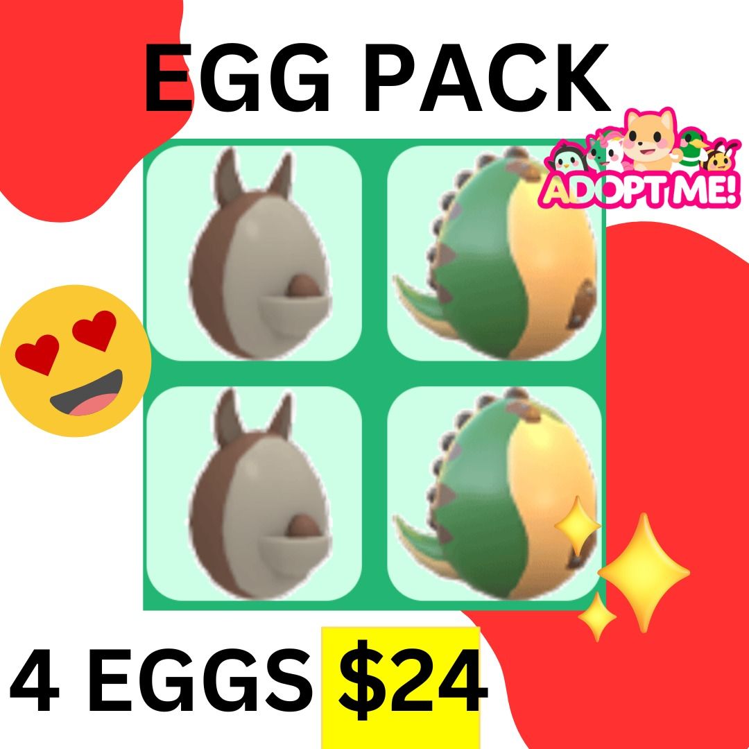 adopt me EGG PACK - ALL FOR $24 - roblox （分類：遊戲週邊商品）位於 Hong Kong。 由 robloxadoptmeshop 提交（商品編號 1270578670，圖片 1）。簡介： ————— ✅ ACCEPTING PAYPAL / ALIPAY / OCTOPUS APP / PAYME / FPS / WECHAT PAY / BTC / ETH ✅收：paypal / 支付寶 / 八達通支付 / payme / 轉數快 / 微信支付 / btc / eth —————————- hello! i sell different things in roblox games like adopt me pets, bbc (bloxburg cash), rhd (royal high diamonds). dm to request (收養我寵物）adopt me pets, NFR pets ( adopt me 寵物） i may