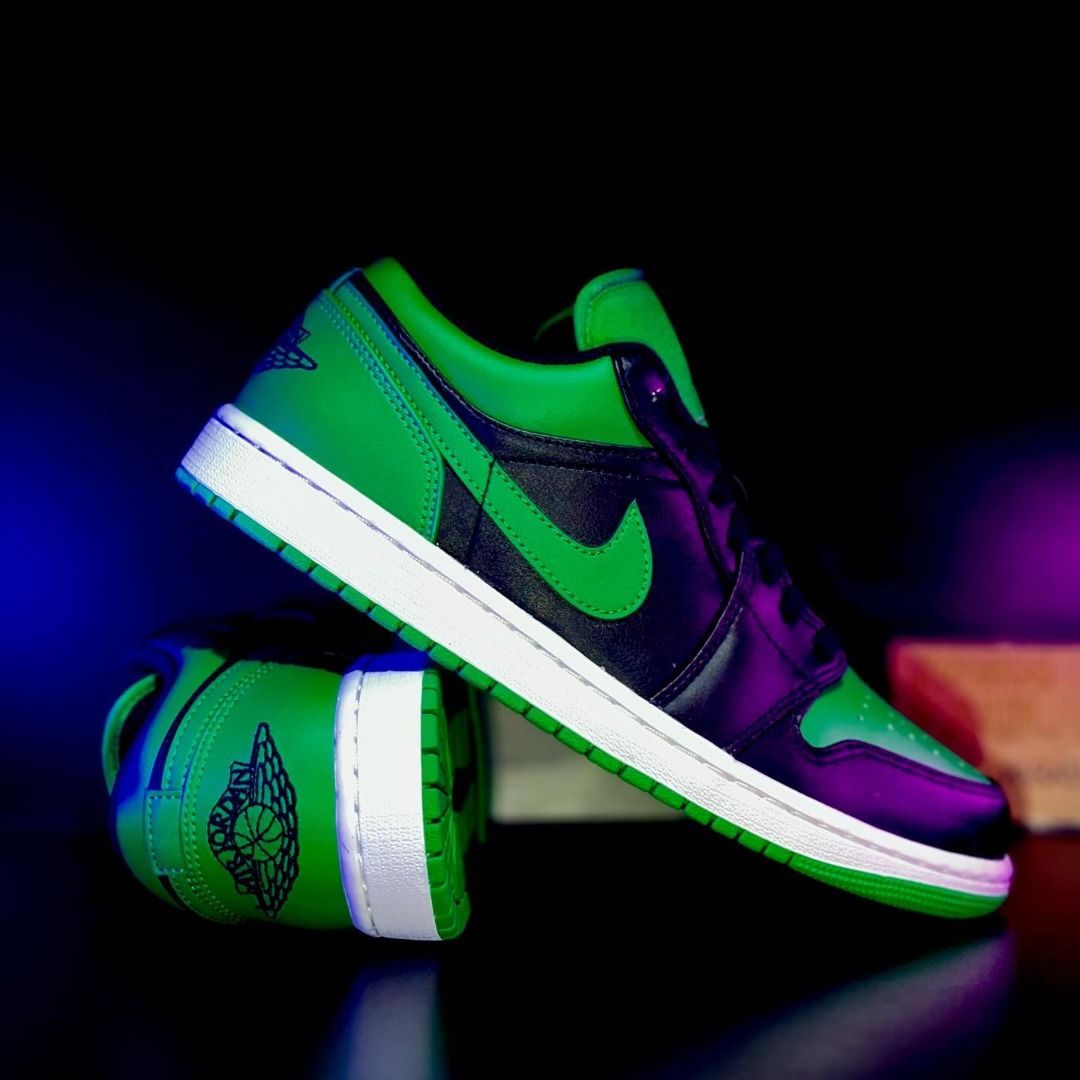 Jordan 1 deals purple and green