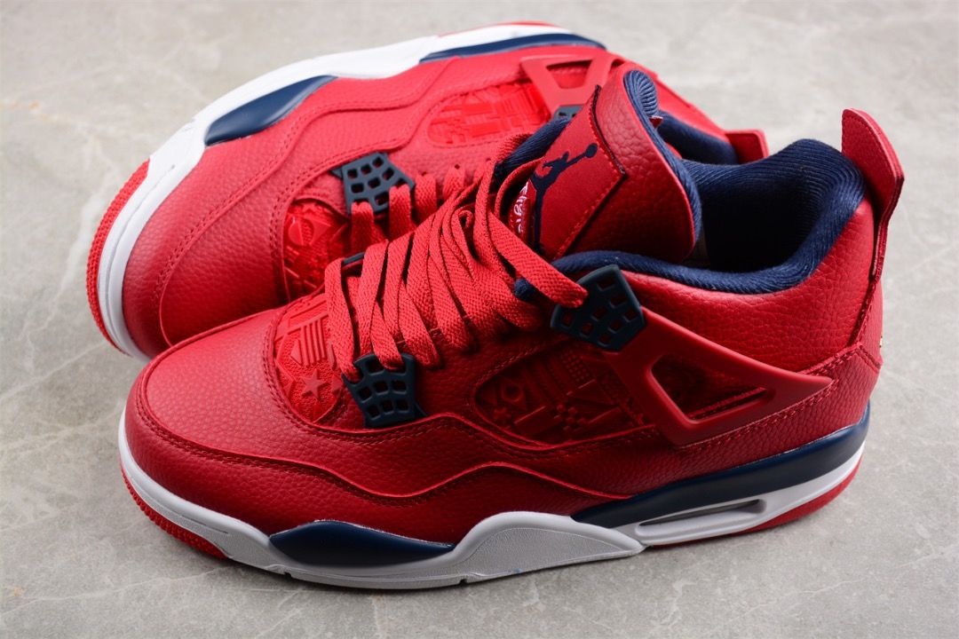 Air Jordan 4 Retro FIBA Red shoes Euro 36 47.5 Men s Fashion
