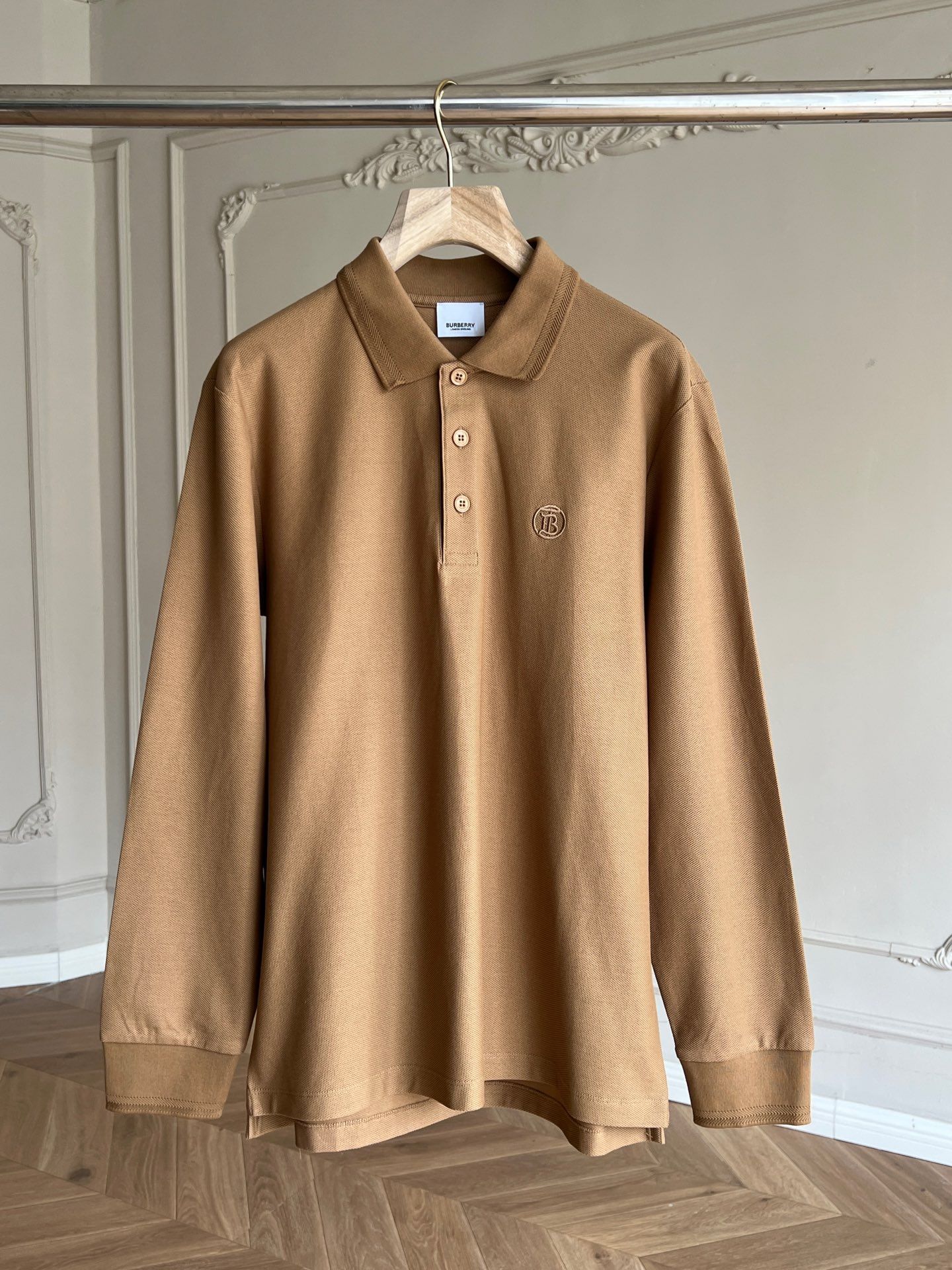 Burberry mens long sleeve polo new arrivals