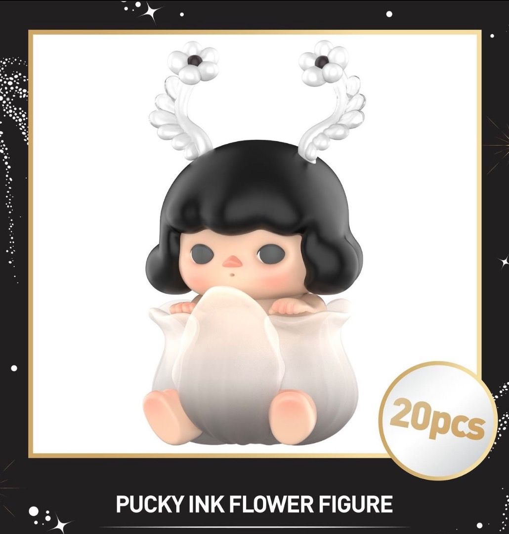 Authentic Popmart Pucky Ink flower figure, Babies & Kids, Infant
