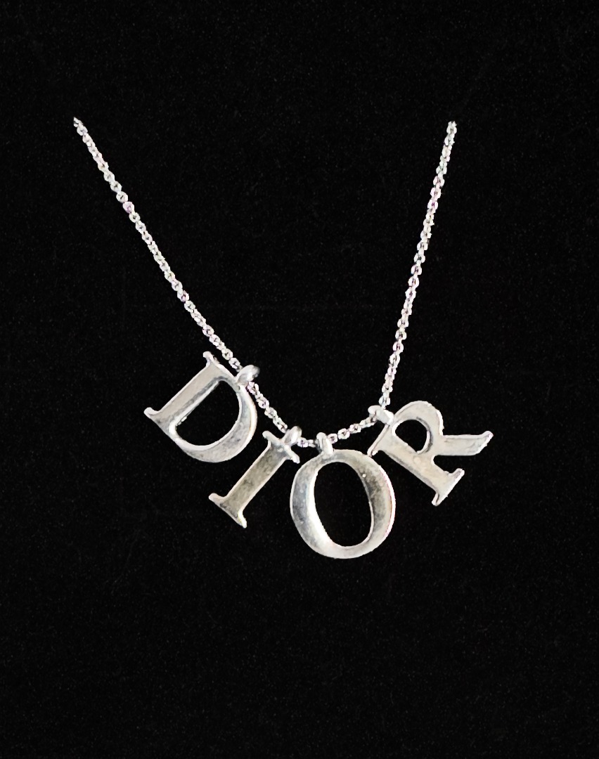 Dior initial necklace clearance