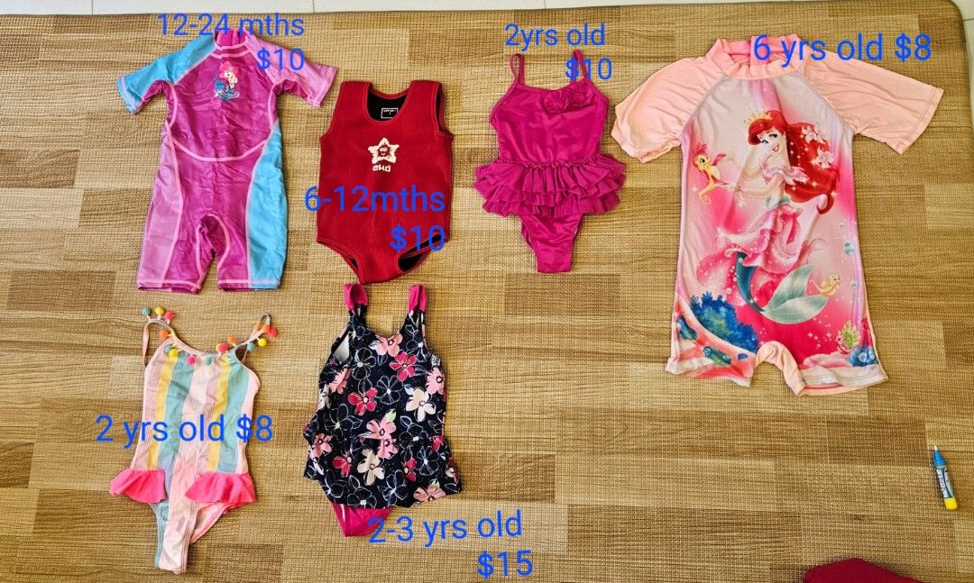 Baby girl swimming attire swimsuit