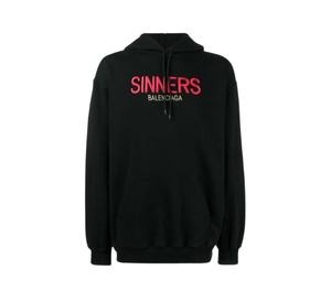 Balenciaga sinners hoodie black sale