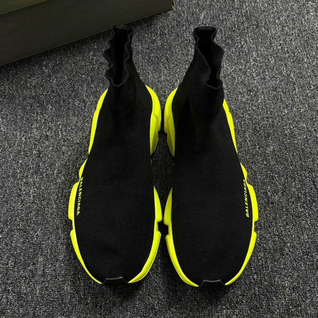 Balenciaga Speed Trainer Neon Green Sneakers Eur43 Fit UK9 10