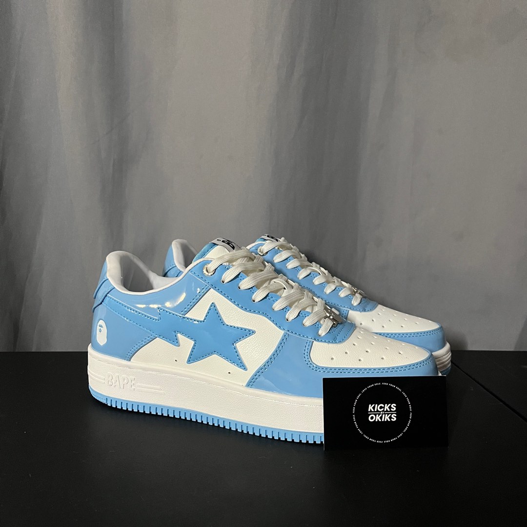 Bape STA Low Halo blue, Men's Fashion, Footwear, Sneakers on Carousell