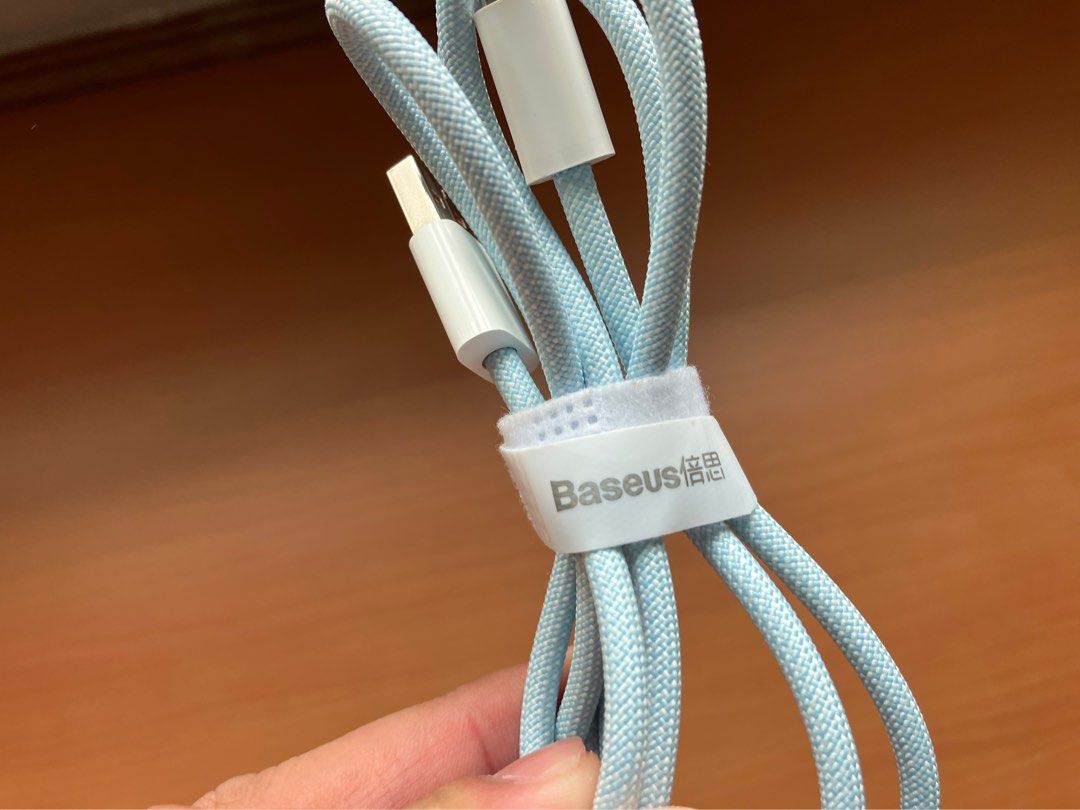 Baseus Cable Sticker Baseus USB A to USB C Cable 1m BabyBlue, Mobile Phones & Gadgets ...
