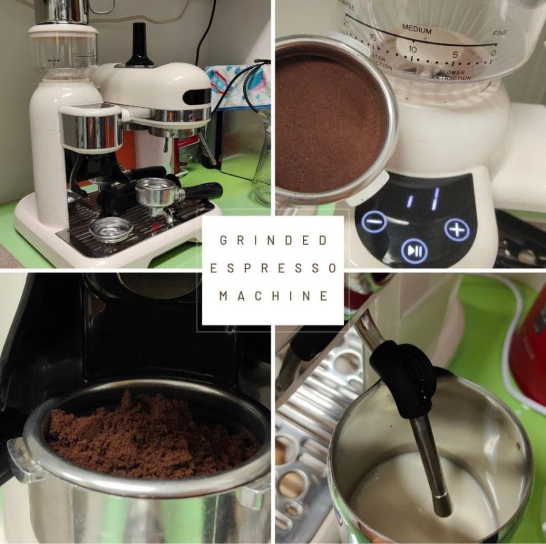 SALES!! Beannieking Espresso Machine Semi Auto Grinder Coffee Machine ...