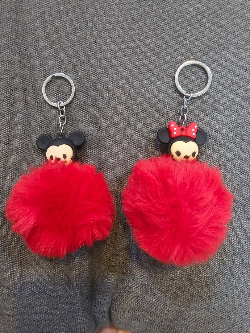 Minnie mouse pom new arrivals pom keyring