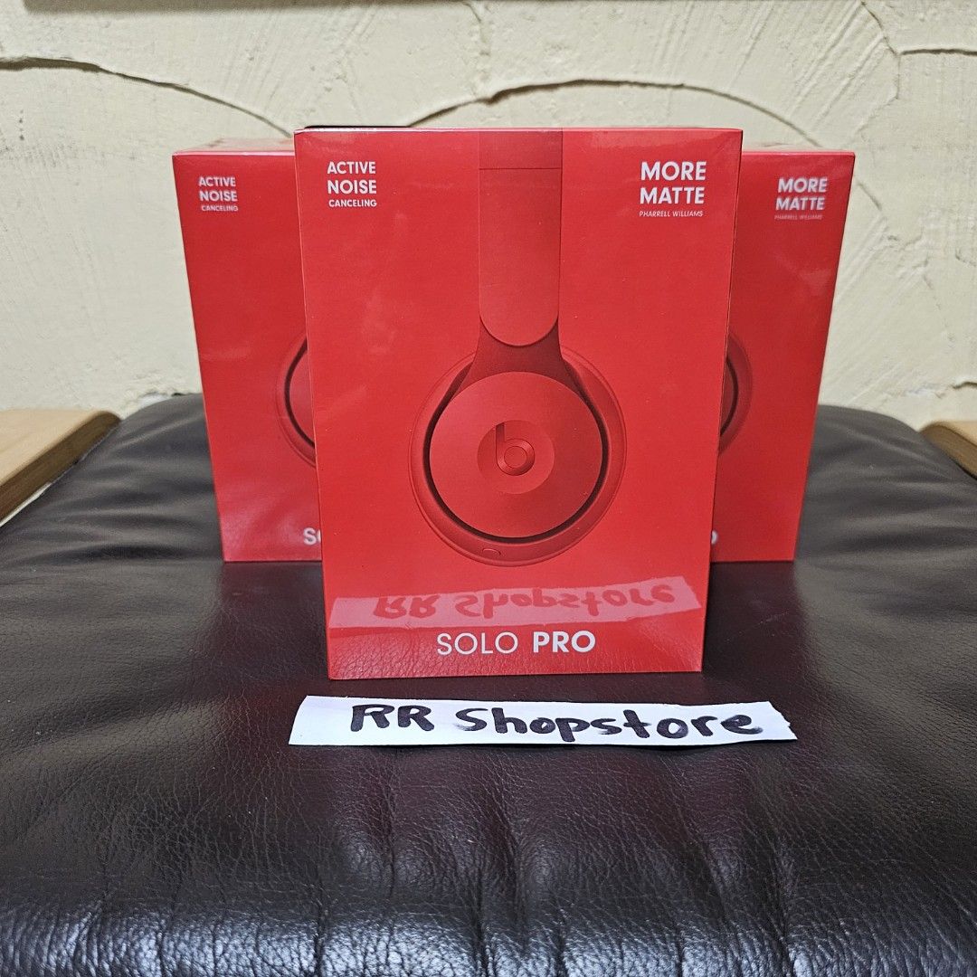 Beats Solo Pro Red and Light Blue (Category: Headphones & Headsets) located in San Miguel. Submitted by rrshopstore (Listing ID 1270444952, Image 1). Description: For Sale Beats Solo Pro (Pharrell Williams) Color: Red and Light Blue Brand new and Sealed *Beats Pure Active Noise Cancelling *Matte *Transparency Listening Mode *Battery: Up to 22 hours ANC on / 40 ANC off *Fast Fuel: 10 Minute Charge: 3 hours play *On ear Controls for Music and Call 