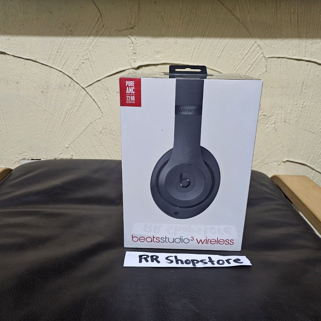 Beats Studio 3 Wireless by Dr Dre (Category: Headphones & Headsets) located in San Miguel. Submitted by rrshopstore (Listing ID 1270452866, Image 2). Description: For Sale Beats Studio 3 Condition: Brand new and Sealed Color: Desert Sand (2pcs) , White (1pc), Blue (3pcs), Shadow Gray (3pcs) Price: 12,999 php #beats #BeatsStudio #BeatsStudio3 *Wireless Bluetooth *Beats Pure Adaptive Noise Cancelling *ANC off for Low Power Mode *Battery: Up to 22 h