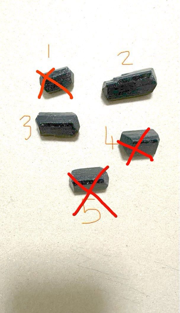 Double terminated black tourmaline hot sale