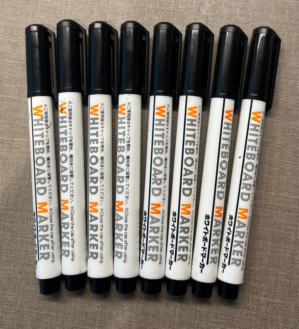 Black whiteboard markers, Hobbies & Toys, Stationery & Craft