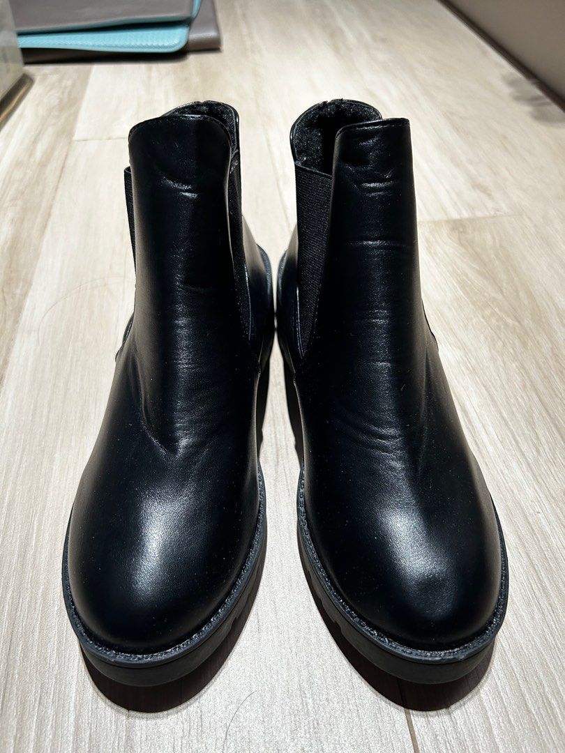 Pu chelsea clearance boots
