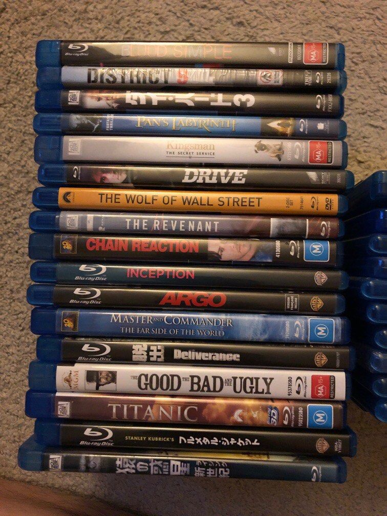 BLU RAYS (Category: CDs & DVDs) located in Singapore. Submitted by jack1962 (Listing ID 1270601584, Image 1). Description: All that's left: INGLORIOUS BASTERDS DIE HARD KINGSMAN REVENANT INCEPTION MASTER AND COMMANDER DELIVERANCE BLACK HAWK DOWN THE MATRIX.