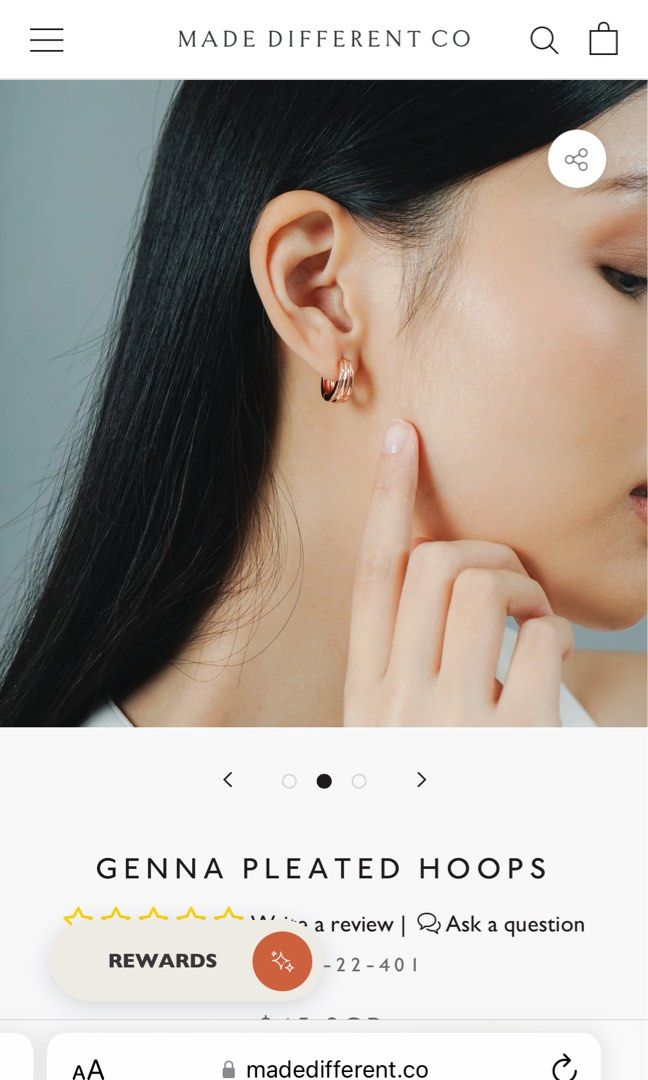 Swarovski genna clearance hoop earrings