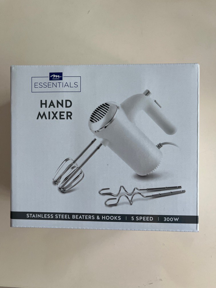 BNIB Meadows Essentials Hand Mixer 5 Speed, TV & Home Appliances