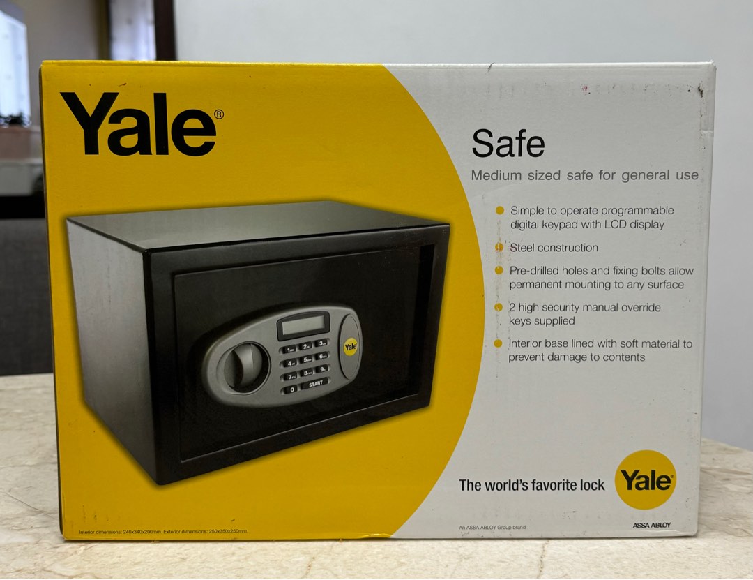 BNIB YALE SAFE DEPOSIT BOX YSS/250/DB2, Furniture & Home Living, Security & Locks, Safe on Carousell
