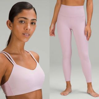 Size 2) Lululemon Align Pants 25 in Pink Taupe, Women's Fashion,  Activewear on Carousell