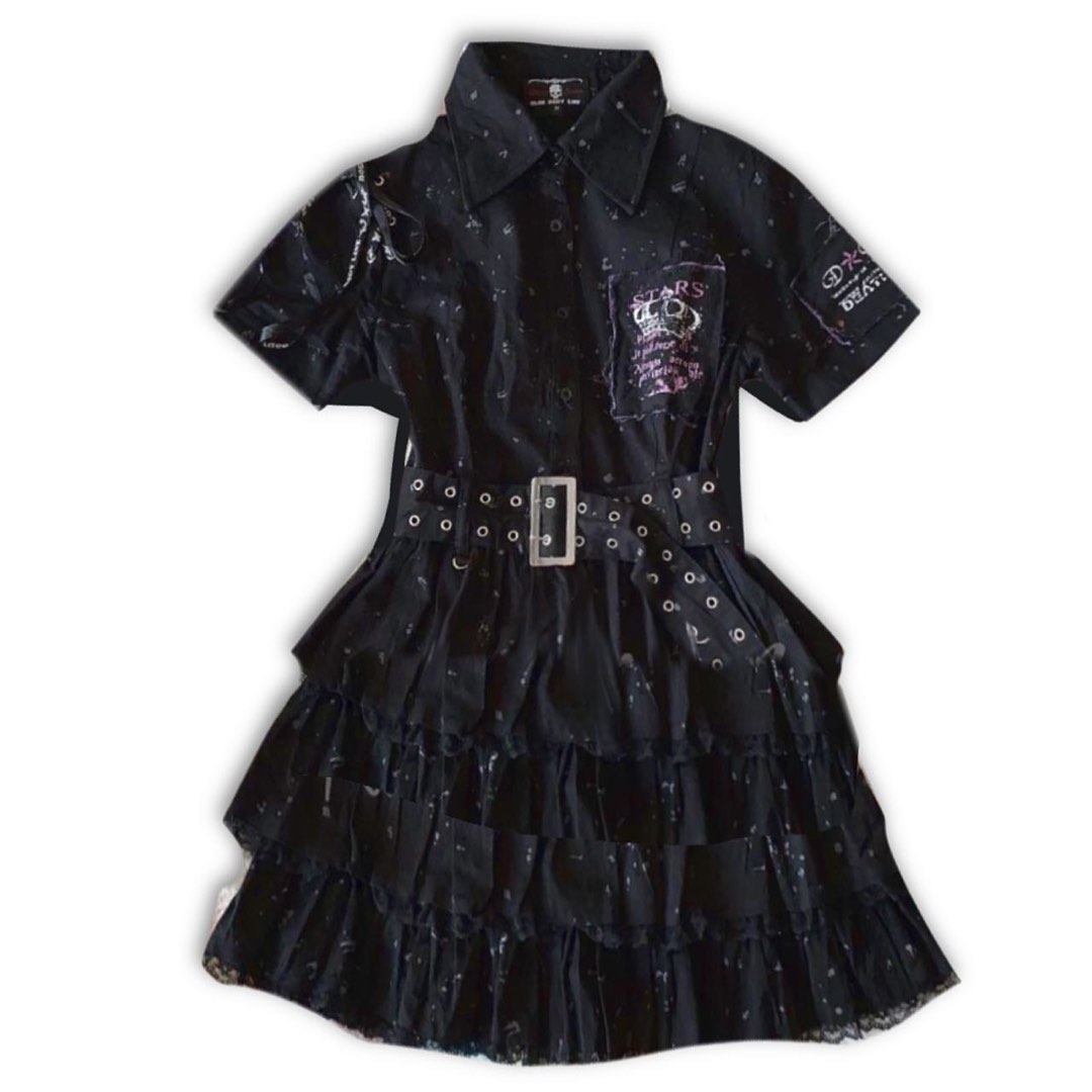 [Bodyline] Size 4L Bodyline Punk Eyelet Gothic Goth Black Harajuku ...