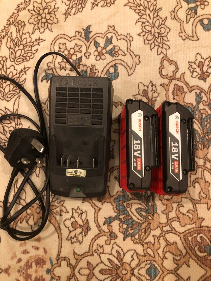Bosch AL18 15 Charger 2 unit 18V 2.0Ah Battery Furniture Home