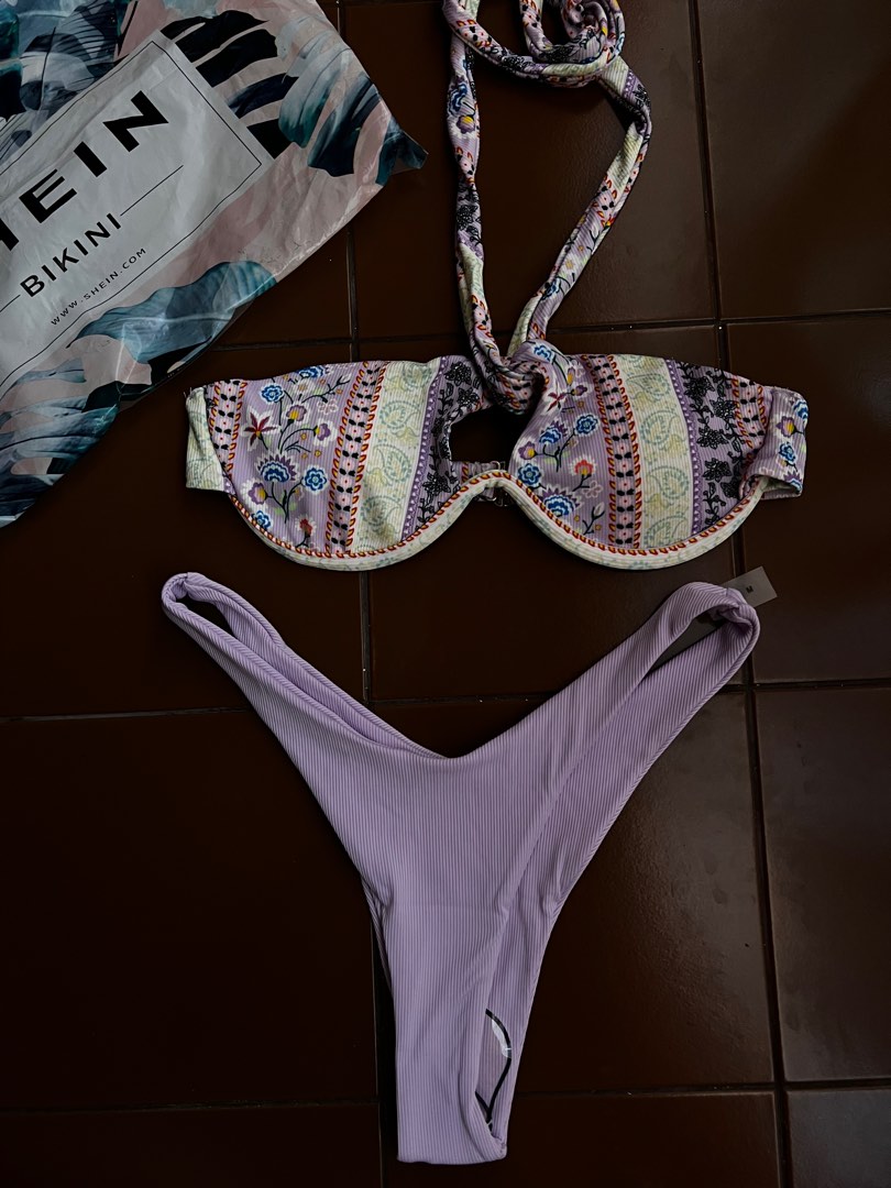 Brand new Lavender swimsuit twopiece, Women's Fashion, Swimwear