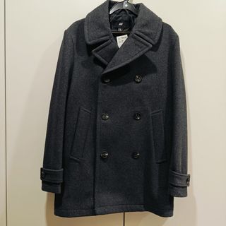 Mens double breasted coat sale cheap