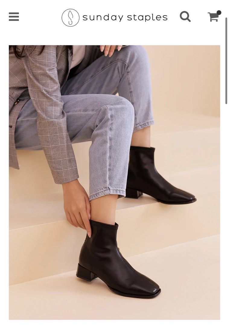 Brand New in Box Cardith Block Heel Ankle Boots in Black size 37