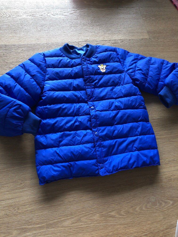 Puffy blue top jacket