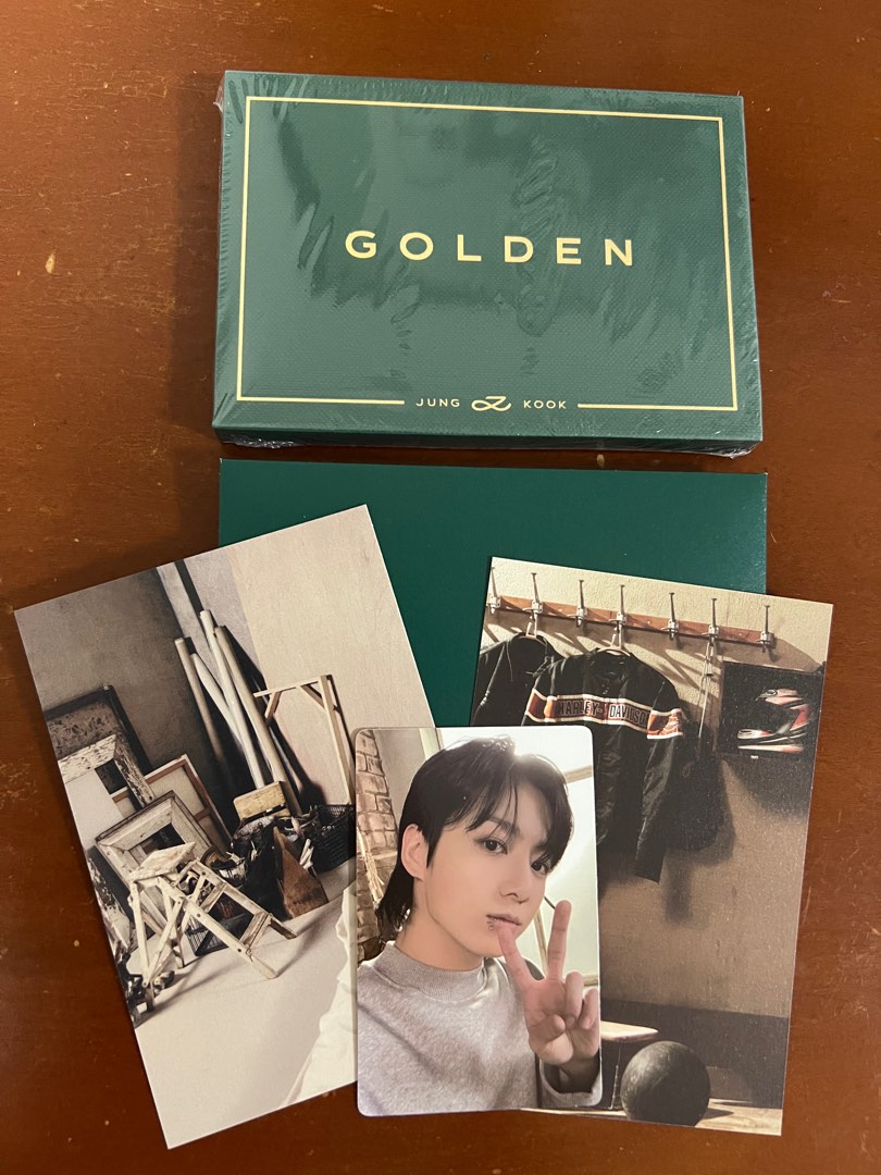 BTS Jungkook Golden album photocard, Hobbies & Toys, Memorabilia ...